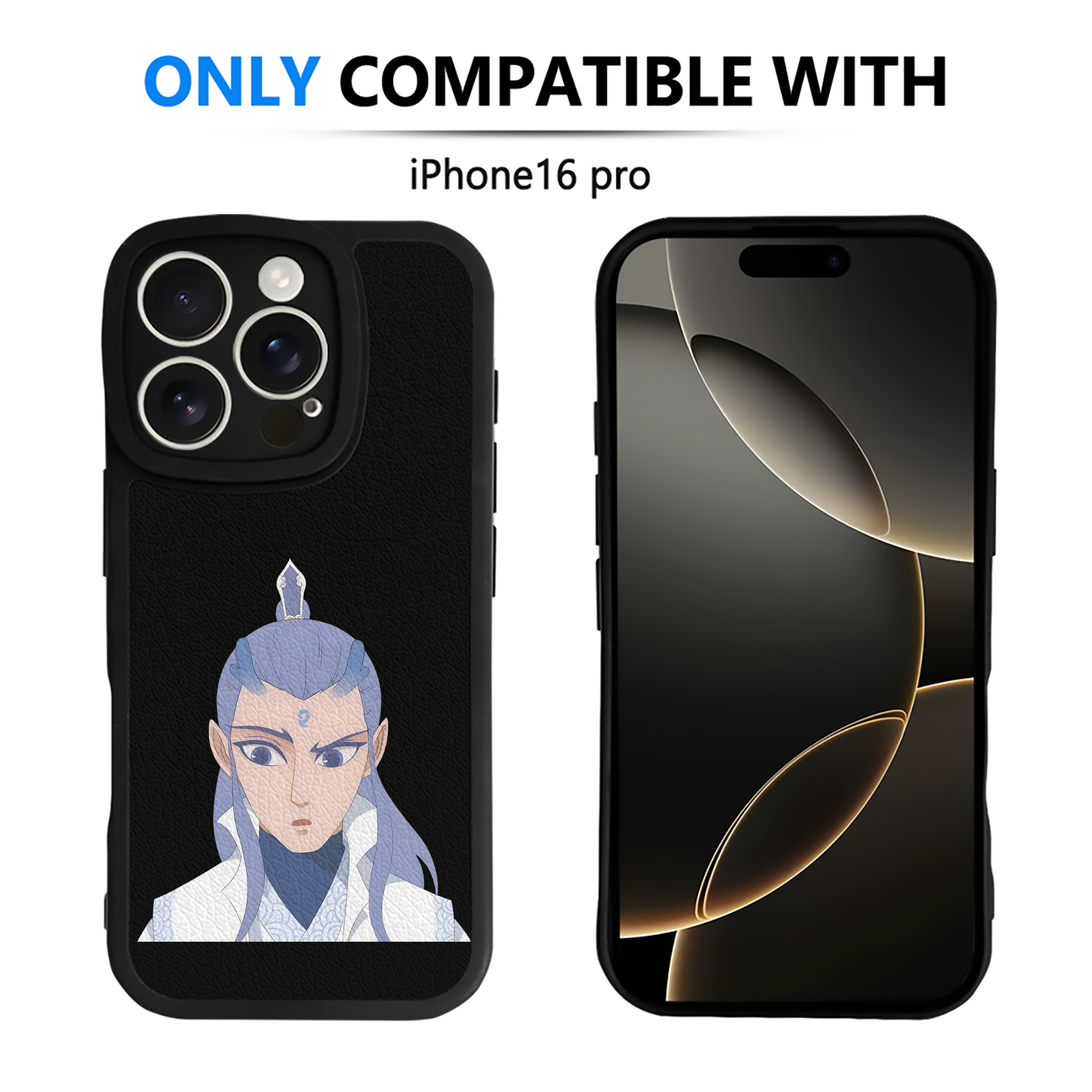（画像用） Ne Zha 2 ナタ 魔童の大暴れ 【iPhone 16シリーズ対応】シリコンスマホケース（レザー調） 材質：シリコン
